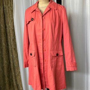 💯 cotton coat salmon color